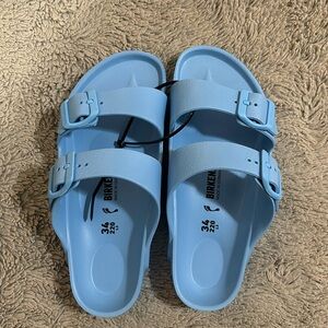 Blue kids Birkenstocks